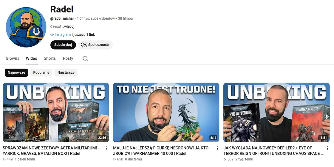 Screen kanału Radel