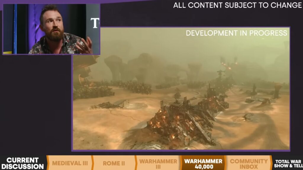 Pustynne pole bitwy w Total War: Warhammer 40K