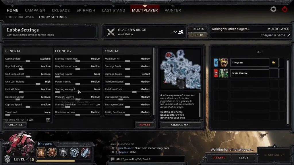 Ustawienia parametrów jednostek w nowym Dawn of War IV